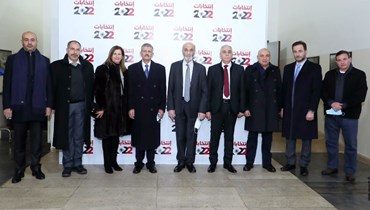 لقاء رئيس حزب "القوّات اللبنانيّة" سمير جعجع والمرشح مخايل سركيس الدويهي في معراب.