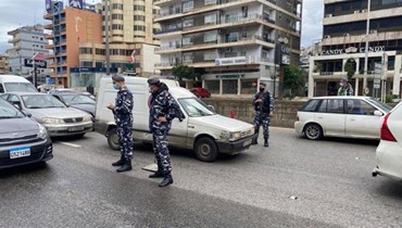 صورة للشرطة منتشرة على طرقات لبنان