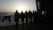 مهاجرون عرب على متن سفينة "جيو بارنتس" قبالة سواحل ليبيا (22 ايلول 2021، أ ب). 