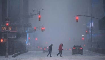 عاصفة ثلجية تضرب نيويورك (29 كانون الثاني 2021، "أ ف ب").