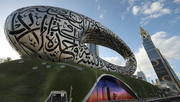 متحف المستقبل في دبي الذي سيفتح امام الجمهور في 22 شباط (7 شباط 2022، أ ف ب). 