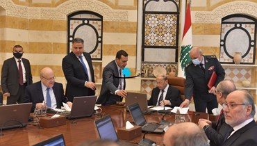 اجتماع لمجلس الوزراء في بعبدا برئاسة عون (نبيل اسماعيل).
