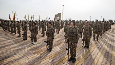 مقاتلات كرديات في سوريا (ا ف ب)