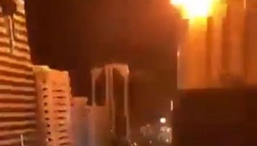 مكان الحريق في ابوظبي 