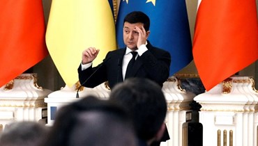 الرئيس الأوكراني فولوديمير زيلينسكي (أ ف ب).