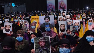 مناصرون لـ"حزب الله" خلال إحياء ذكرى اغتيال قادة الحزب (نبيل إسماعيل).