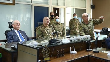 وزير الدفاع الوطني موريس سليم يتفقدّ مديرية العمليات في الجيش.