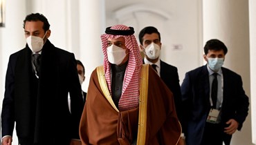 وزير خارجية المملكة العربية السعودية الأمير فيصل بن فرحان خلال مشاركته في مؤتمر ميونخ للأمن (أ ف ب).