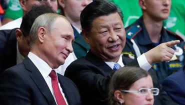 الرئيس الروسي فلاديمير بوتين والرئيس الصيني شي جين بينغ.