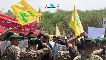 من تظاهرة سابقة لمناصري "حزب الله" (حسن عسل).