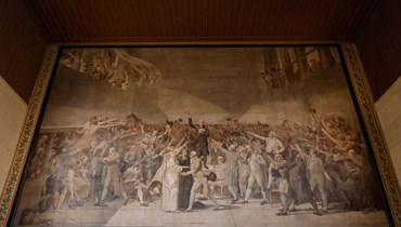 لوحة في متحف في باريس (أ ف ب).