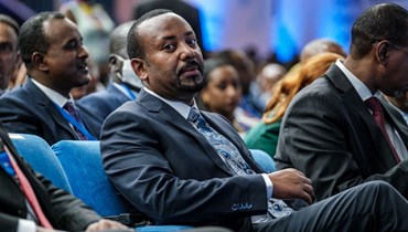 أحمد خلال انعقاد المؤتمر الأول لحزب الرخاء الحاكم في مدينة أديس أبابا (11 آذار 2022، أ ف ب).  