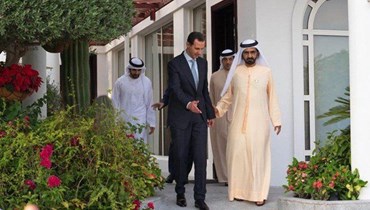  الأسد زار الإمارات والتقى بحاكم دبي. 