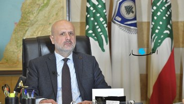 وزير الداخلية بسام مولوي (نبيل اسماعيل).