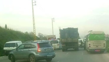 قطعُ طريق حلبا القبيات.