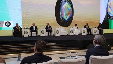 مؤتمر دول مجلس التعاون الخليجي منعقدا في الرياض (30 آذار 2022، أ ف ب). 