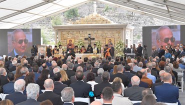 قداس وجناز في ذكرى رحيل الرئيس ميشال المرّ في بتغرين (نبيل إسماعيل).