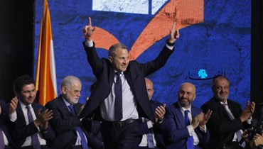 رئيس "التيار الوطني الحرّ" جبران باسيل في إطلاق الحملة الانتخابية للتيار (مارك فياض).