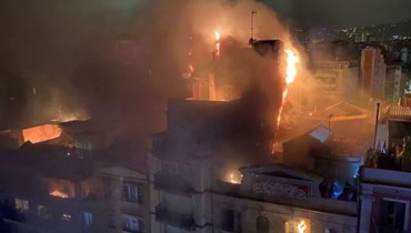 لقطة من الانفجار في برشلونة.