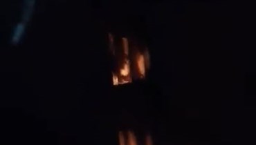 حريق ليلاً بالقرب من دار الفتوى.