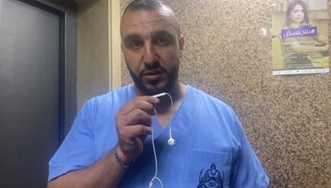  مدير قسم الطوارئ في المستشفى الإسلامي الخاص في طرابلس بلال حجازي.