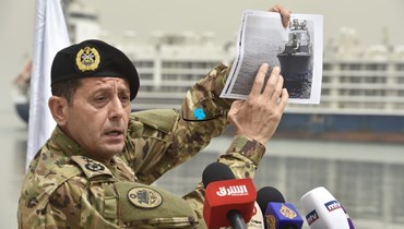 قائد القوات البحرية في الجيش اللبناني هيثم الضناوي (حسام شبارو).