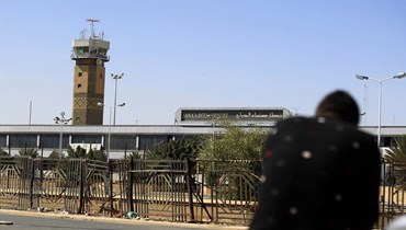 مطار صنعاء (أ ف ب).
