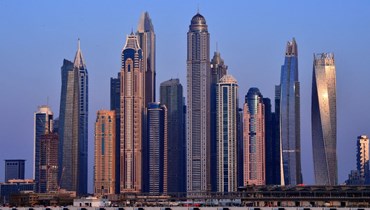 ناطحات سحاب في مدينة دبي (25 آذار 2020، أ ف ب). 