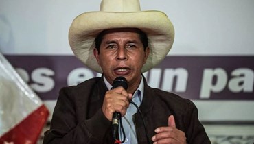 رئيس البيرو اليساري بيدرو كاستيو (أ ف ب).