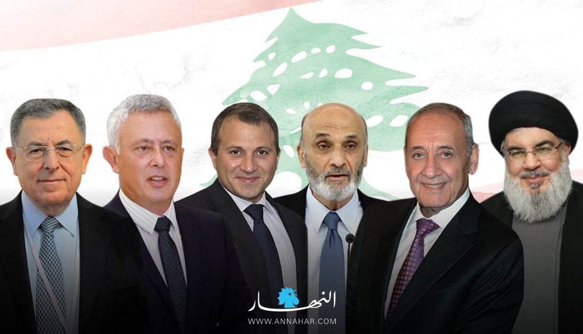 زعماء الأحزاب في لبنان.