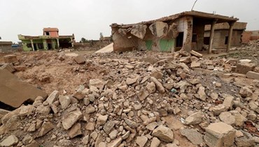صورة تعبيرية- منازل مدمرة في قرية حبش شمال بغداد (25 نيسان 2022، أ ف ب).