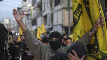 مناصرون لـ"حزب الله" في الضاحية الجنوبية (أ ف ب). 