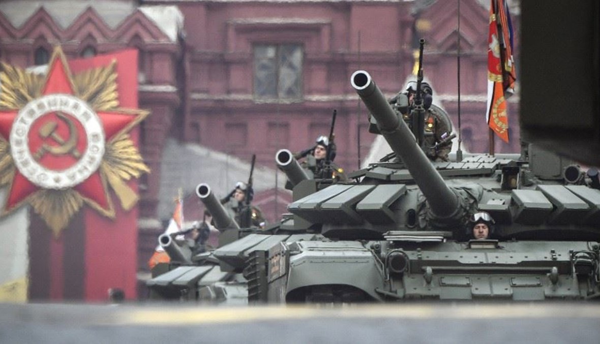 من احتفال "يوم النصر" في موسكو (أ ف ب).