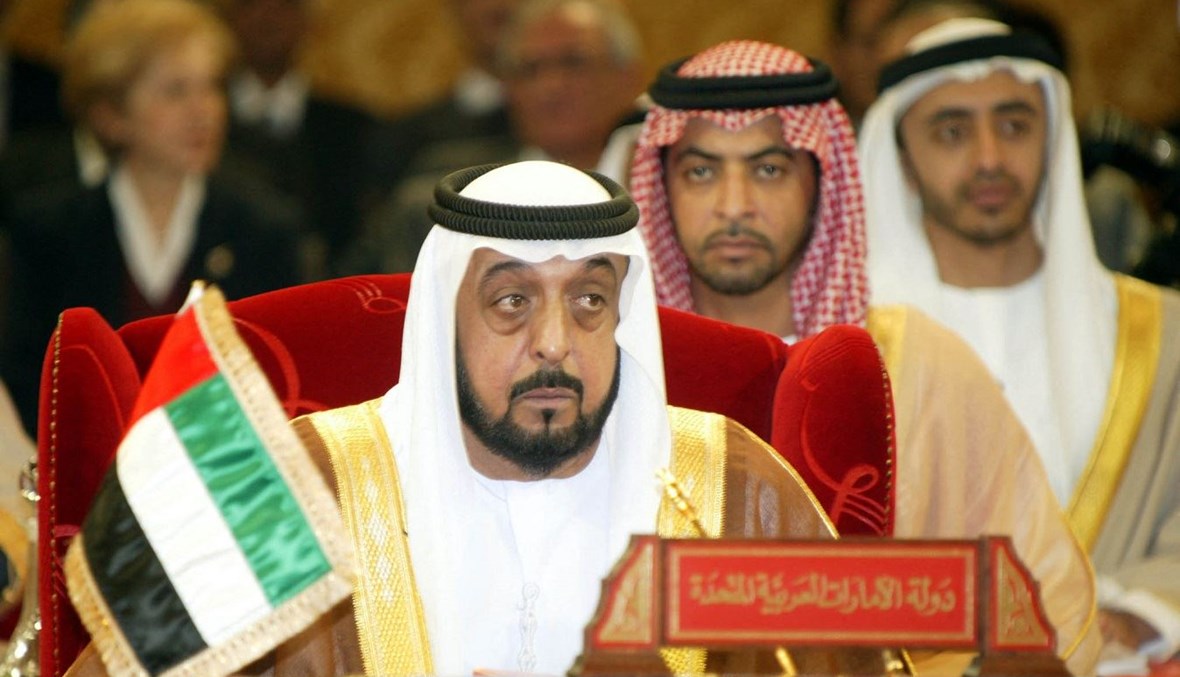 رئيس دولة الإمارات الراحل الشيخ خليفة بن زايد آل نهيان.