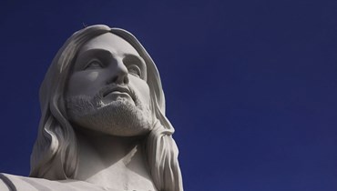 تمثال المسيح الحامي في إنكانتادو - ولاية ريو غراندي دو سول، البرازيل (20 أيار 2022 - أ ف ب).