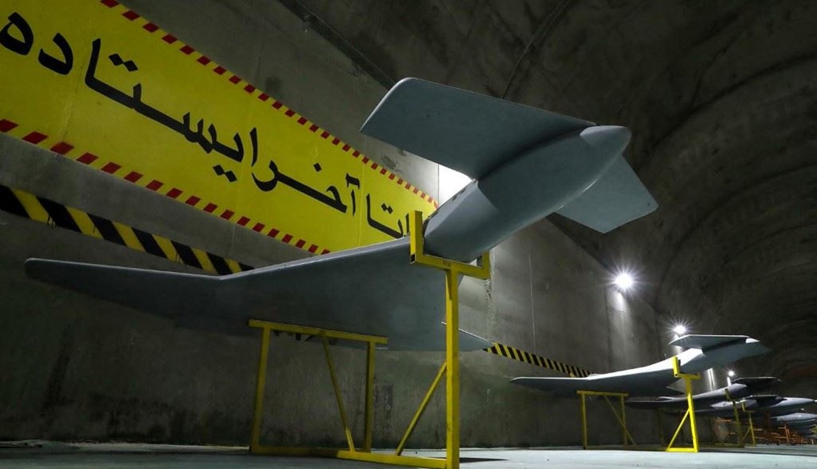  قاعدة طائرات بدون طيار تحت الأرض في مكان غير معروف في إيران (أ ف ب).
