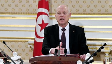 الرئيس التونسي قيس سعيّد (أ ف ب).