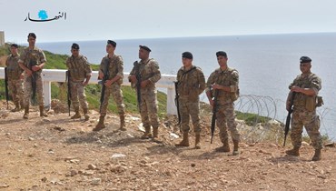 الحدود البحرية جنوب لبنان.