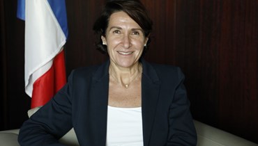 السفيرة الفرنسية آن غريو. 