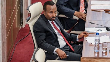 أحمد خلال جلسة في البرلمان في أديس أبابا (14 حزيران 2022، أ ف ب).