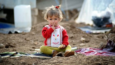 طفلة لاجئة سوريّة (أ ف ب).