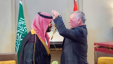 الملك الأردني وولي العهد السعودي.