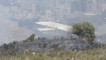 اندلاع حريق كبير في مار روكز - الدكوانة(مارك فياض). 