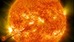انبعاث كتلي إكليلي ينطلق من الشمس في 31 آب 2012 (وكالة ناسا- Unsplash). 