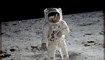 رائد الفضاء باز ​​ألدرين على سطح القمر (20 تموز 1969 - ناسا).