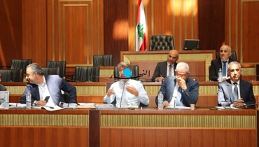 جلسة للجنة الأشغال العامة والنقل والطاقة والمياه في مجلس النواب (حسن عسل). 