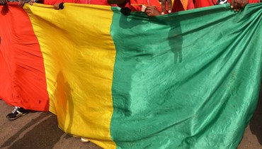 علم غينيا.