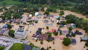 فيضانات في ولاية كنتاكي الأميركية (أ ف ب).