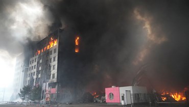 قصف روسي على كييف، آذار 2022 - "أ ف ب"