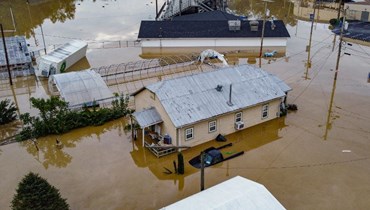 فيضانات في ولاية كنتاكي (أ ف ب).